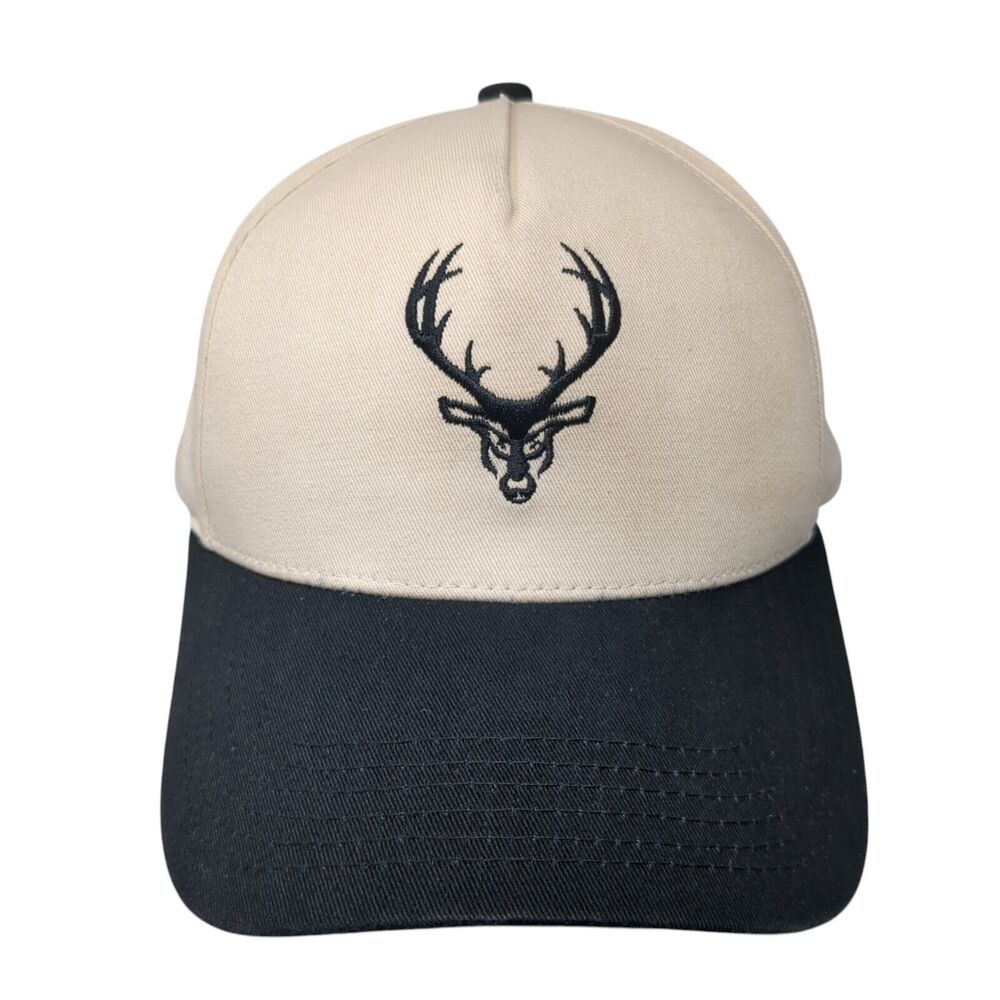 Buckedup.com Snapback Hat Tan One Size Adjustable Embroidered 6 Panel Cotton